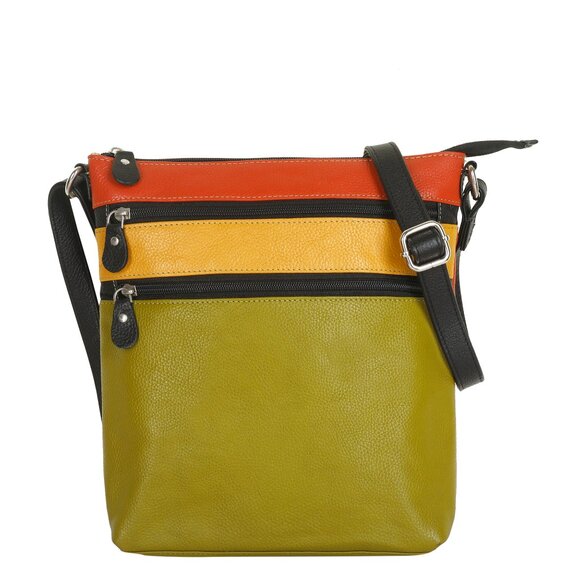 Women’s Leather Crossbody Sling Bag –Shoulder bag Everyday Ladies Travel Purse - Picture 1 of 10